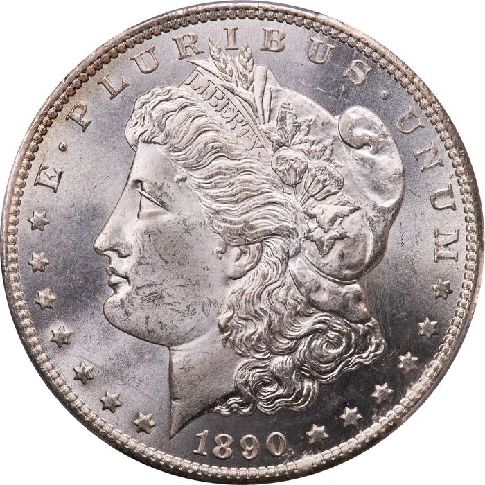 1890-CC Morgan Dollar ($1) Tailbar Photo 3