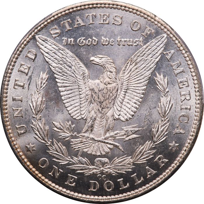 1890-CC Morgan Dollar ($1) Tailbar Photo 4
