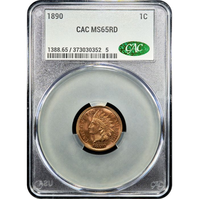 1890 Indian Cent (1c) Obverse Image