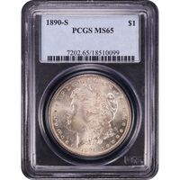 1890-S Morgan Dollar ($1) Obverse Slab Image