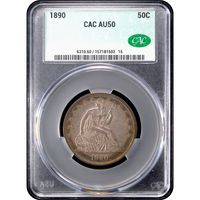 1890 Seated Liberty Half Dollar (50c) Obverse Image