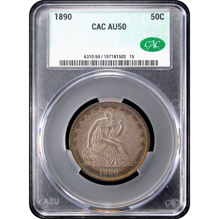 1890 Seated Liberty Half Dollar (50c) Obverse Image