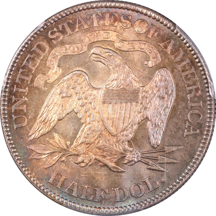 1890 Seated Liberty Half Dollar (50c) Reverse Image