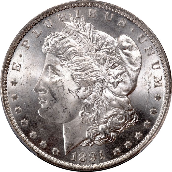 1891-CC Morgan Dollar ($1) Photo 3
