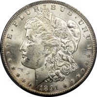 1891-CC Morgan Dollar ($1) Photo 3