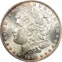 1891-CC Morgan Dollar ($1) Photo 3