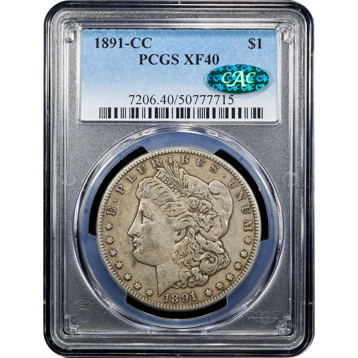 1891-CC Morgan Dollar ($1) Obverse Slab Image