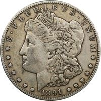 1891-CC Morgan Dollar ($1) Obverse Image
