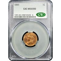 1891 Indian Cent (1c) Obverse Image