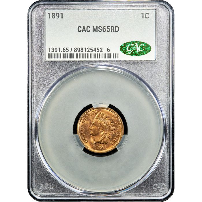 1891 Indian Cent (1c) Obverse Image