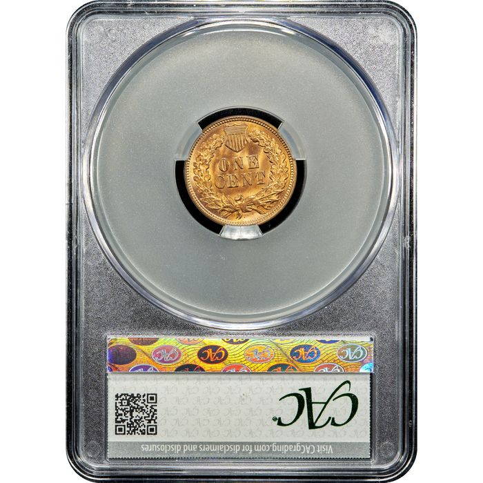 1891 Indian Cent (1c) Reverse Image