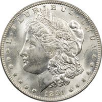1891-O Morgan Dollar ($1) Photo 3