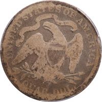 1891-O Seated Liberty Quarter (25c) Reverse Image