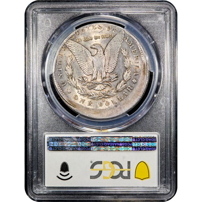 1891-S Morgan Dollar ($1) Error - Struck 10 Percent Off-Center Reverse Slab Image