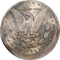 1891-S Morgan Dollar ($1) Error - Struck 10 Percent Off-Center Reverse Image