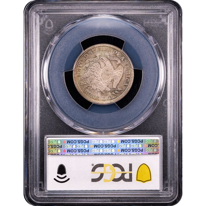 1891 Seated Liberty Quarter (25c) Reverse Slab Image