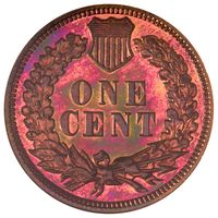 1892 5-Coin Proof Set Indian Cent 1c Reverse Image
