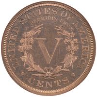 1892 5-Coin Proof Set Liberty Nickel 5c Reverse Image