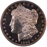 1892 5-Coin Proof Set Morgan Dollar 1 Obverse Image