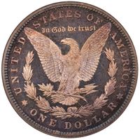 1892 5-Coin Proof Set Morgan Dollar 1 Reverse Image