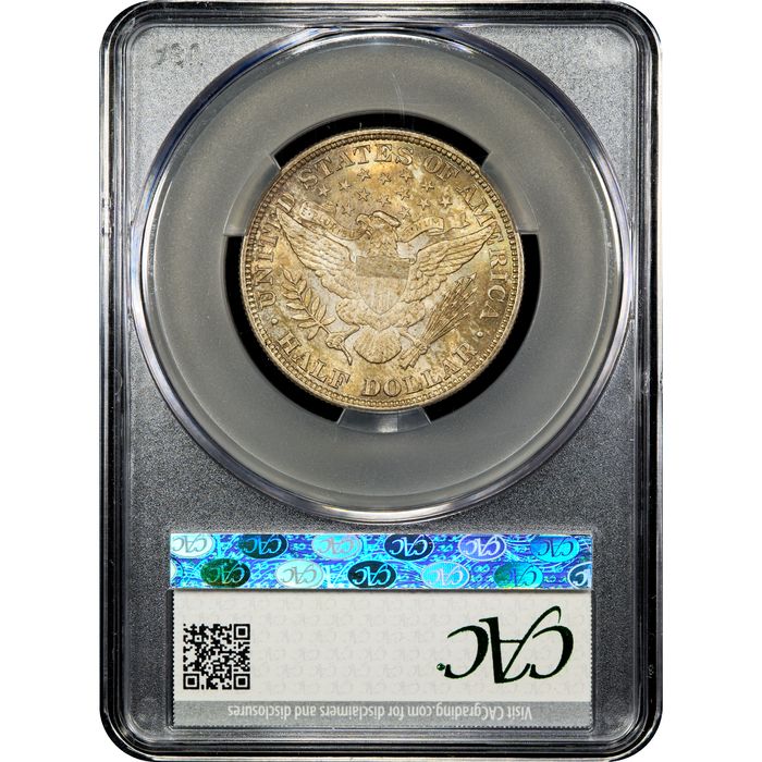 1892 Barber Half Dollar (50c) Reverse Image