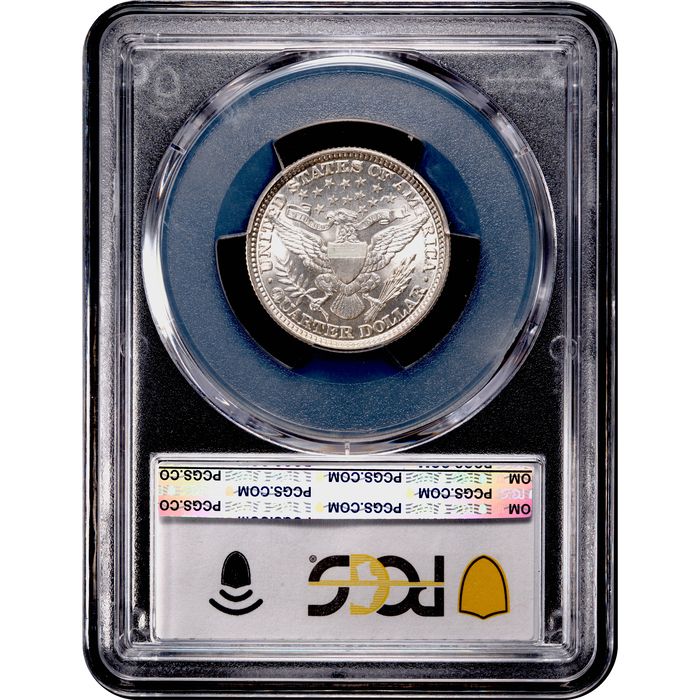 1892 Barber Quarter (25c) Reverse Image