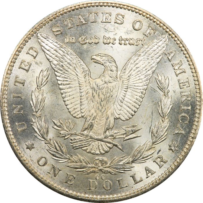 1892-CC Morgan Dollar ($1) OGH Reverse Image