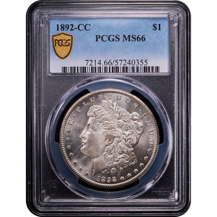 1892-CC Morgan Dollar ($1) Obverse Slab Image