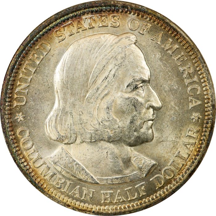 1892 Columbian Commem Half Dollar (50c) Obverse Image