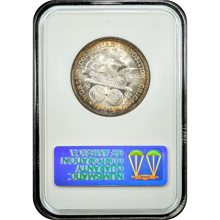1892 Columbian Commem Half Dollar (50c) Reverse Slab Image