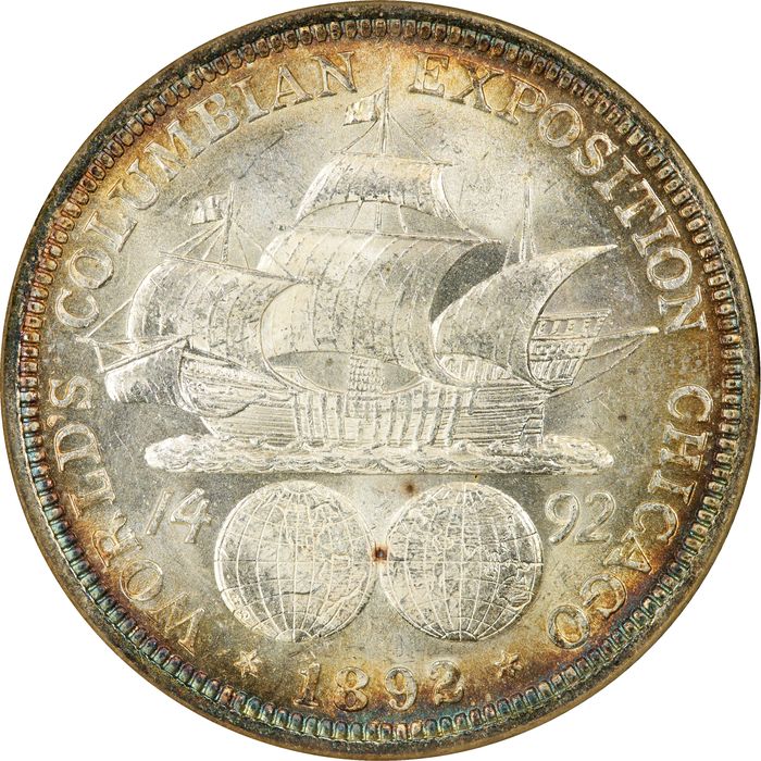 1892 Columbian Commem Half Dollar (50c) Reverse Image