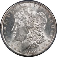 1892 Morgan Dollar ($1) Obverse Image