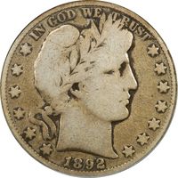 1892-O Barber Half Dollar (50c) Micro O Obverse Image