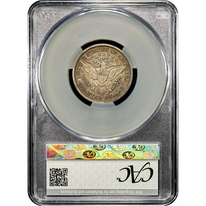 1892-S Barber Quarter (25c) Reverse Image