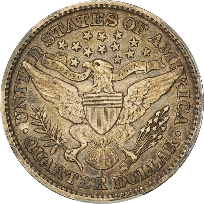 1892-S Barber Quarter (25c) Photo 4