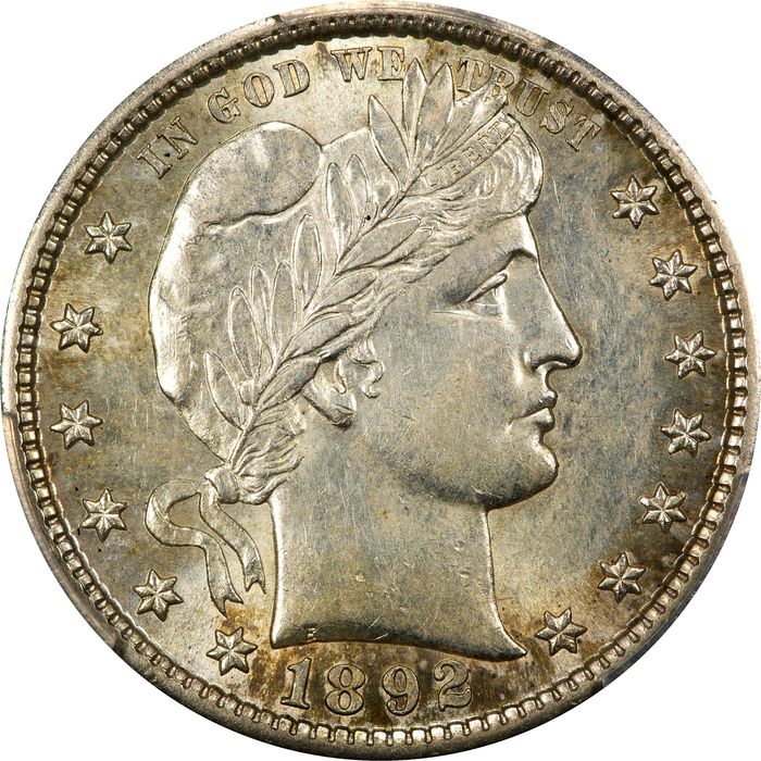 1892-S Barber Quarter (25c) Obverse Image