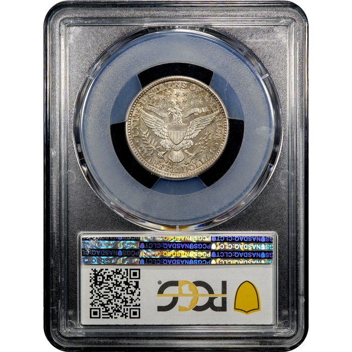 1892-S Barber Quarter (25c) Reverse Slab Image