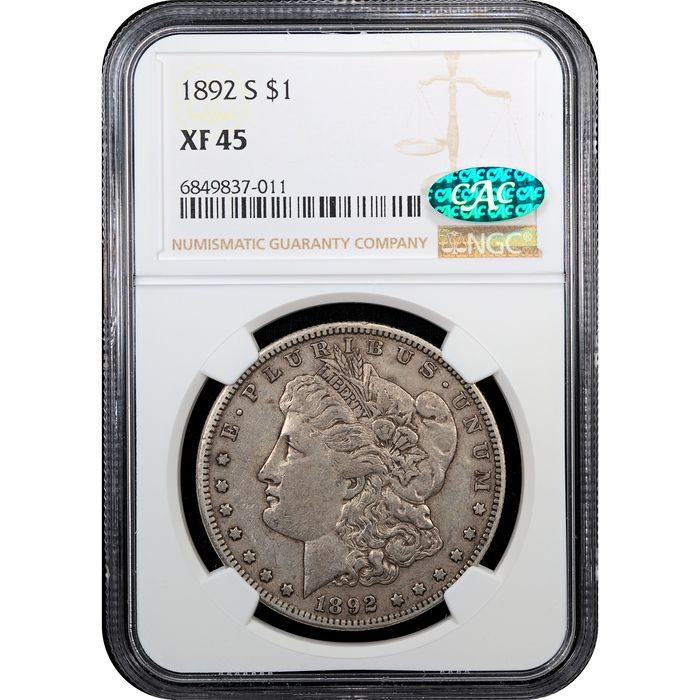 1892-S Morgan Dollar ($1) Obverse Slab Image