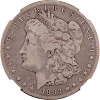 1893-CC Morgan Dollar ($1) Photo 3
