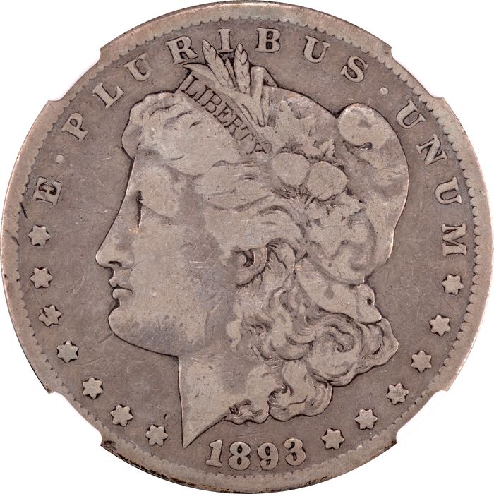 1893-CC Morgan Dollar ($1) Photo 3