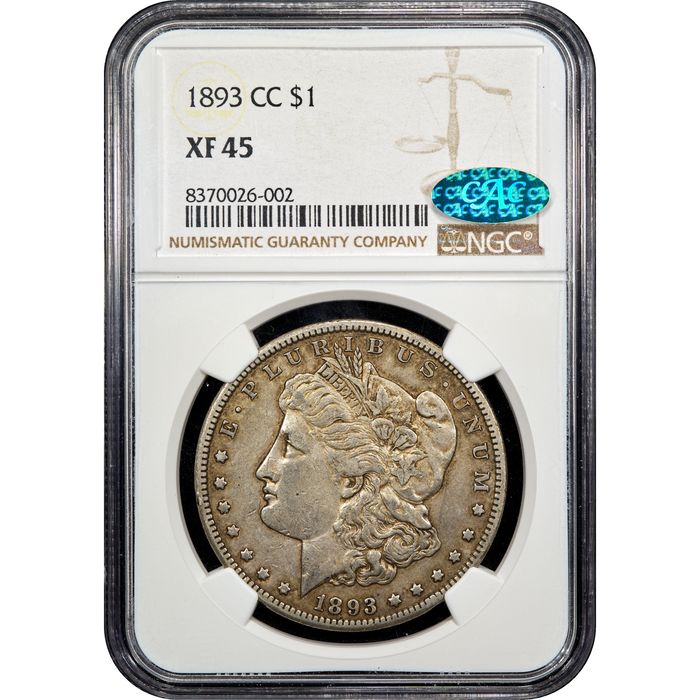 1893-CC Morgan Dollar ($1) Obverse Image