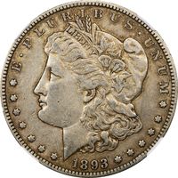 1893-CC Morgan Dollar ($1) Photo 3