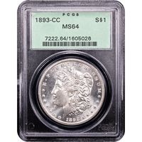 1893-CC Morgan Dollar ($1) OGH Obverse Slab Image