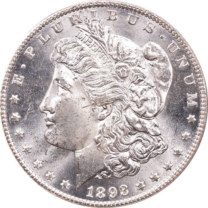 1893-CC Morgan Dollar ($1) OGH Obverse Image