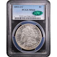 1893-CC Morgan Dollar ($1) Obverse Slab Image