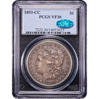 1893-CC Morgan Dollar ($1) Obverse Image