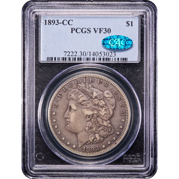 1893-CC Morgan Dollar ($1) Obverse Image