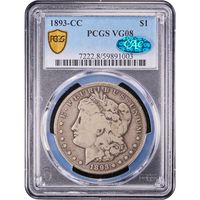1893-CC Morgan Dollar ($1) Obverse Image
