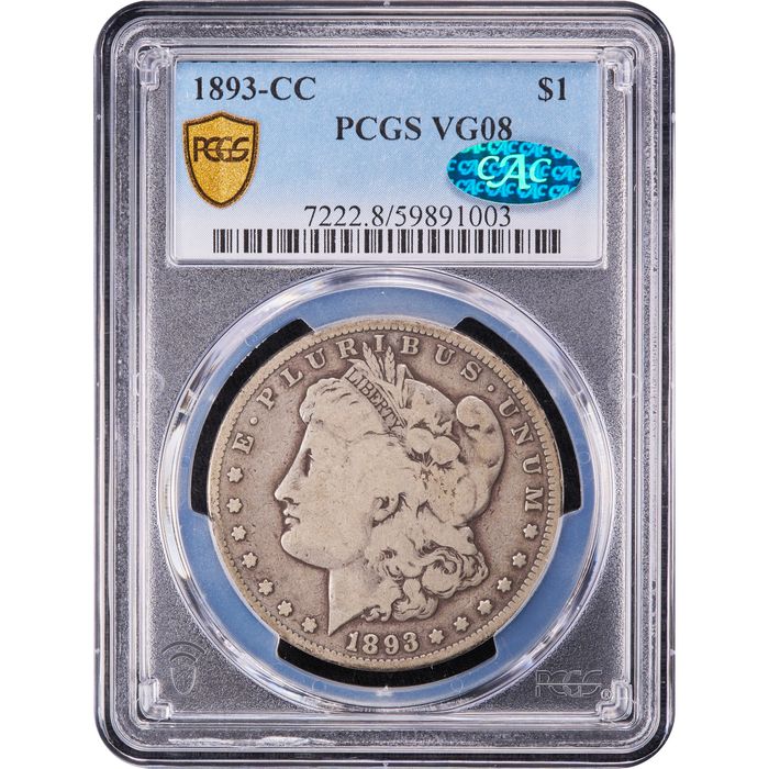 1893-CC Morgan Dollar ($1) Obverse Image