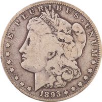1893-CC Morgan Dollar ($1) Photo 3